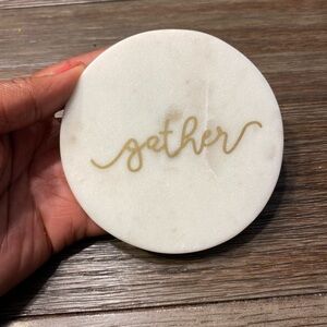 Gather marble coaster